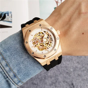 Oversized Watch Men's Mechanical Watch Round Large Dial Rubber High Quality Fashion Luxury Sports Watch 4-Pin AAA Brand Montes
Oversized Watch Men's Mechanical Watch Round Large Dial Rubber High Quality Fashion Luxury Sports Watch 4-Pin AAA Brand Montes