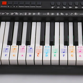 49/61/76/88 Key Electronic Piano Keyboard Sticker Music Learner Stave Note Decal Alphabet Piano Keyboard Transparent Stickers
49/61/76/88 Key Electronic Piano Keyboard Sticker Music Learner Stave Note Decal Alphabet Piano Keyboard Transparent Stickers