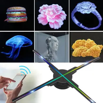 576pcs LED Rotating Holographic Fan Projection Advertising Machine Player 1600*576 WiFi Support Image Video Player 15-20W 1800LM
576pcs LED Rotating Holographic Fan Projection Advertising Machine Player 1600*576 WiFi Support Image Video Player 15-20W 1800LM