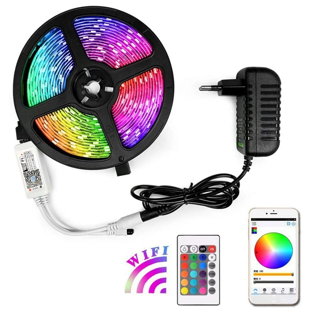 Светодиодная лента RGB 5 м 300 светодиодов не водонепроницаемый светильник 2835 12 в