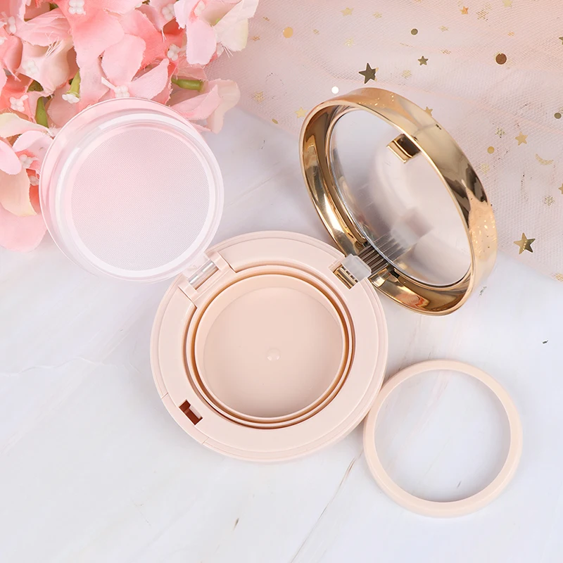 1PCS Empty DIY Air Cushion Puff Box Dressing Case with Mirror (Puff and sponge are not included) BB Cream Container
1PCS Empty DIY Air Cushion Puff Box Dressing Case with Mirror (Puff and sponge are not included) BB Cream Container