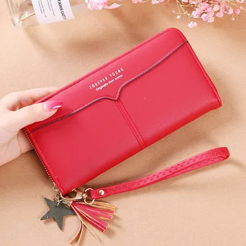 New Korean style ladies long zipper wallet, multi-function large-capacity wallet, lychee pattern clutch
New Korean style ladies long zipper wallet, multi-function large-capacity wallet, lychee pattern clutch