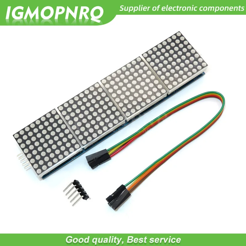 1Set MAX7219 Dot Matrix Module Microcontroller 4 In One Display with 5P Line 4 in 1 Red
1Set MAX7219 Dot Matrix Module Microcontroller 4 In One Display with 5P Line 4 in 1 Red
