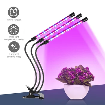 USB LED Grow Light Full Spectrum Clip Lamps Greenhouse Vegetable Lighting Clip-on Grow Lamp for Plants Seedlings Flower Grow
USB LED Grow Light Full Spectrum Clip Lamps Greenhouse Vegetable Lighting Clip-on Grow Lamp for Plants Seedlings Flower Grow