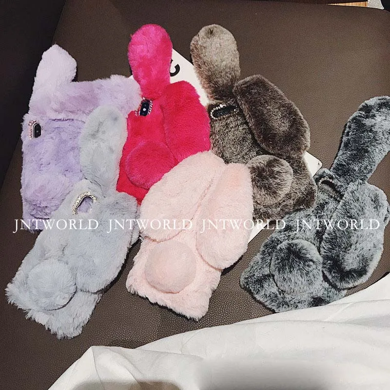 Creative Warm Rabbit Ear Shape Fur Plush Fuzzy Fluffy Soft Phone Protective Case Cover Shell For iPhone 6 7 8 Plus X XR XS MAX
Creative Warm Rabbit Ear Shape Fur Plush Fuzzy Fluffy Soft Phone Protective Case Cover Shell For iPhone 6 7 8 Plus X XR XS MAX