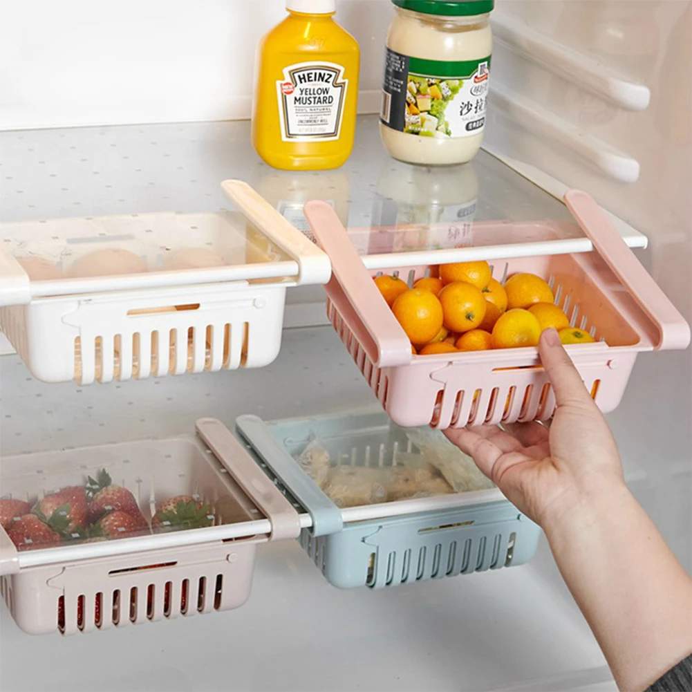 Adjustable Retractable Refrigerator Pull-out Storage Box Food Organizer Basket Drawer Fridge Holder Fresh Spacer Layer Rack
Adjustable Retractable Refrigerator Pull-out Storage Box Food Organizer Basket Drawer Fridge Holder Fresh Spacer Layer Rack
