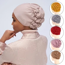 2020 Folds muslim women elastic tie jersey hijab underscarf caps soft cotton head wrap turban bonnet islamic headscarf turbante
2020 Folds muslim women elastic tie jersey hijab underscarf caps soft cotton head wrap turban bonnet islamic headscarf turbante