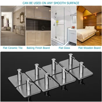 4pcs Adhesive Wall Hooks Heavy Duty Command Hooks with Stainless Steel Stick Bathroom Kitchen Office I88
4pcs Adhesive Wall Hooks Heavy Duty Command Hooks with Stainless Steel Stick Bathroom Kitchen Office I88