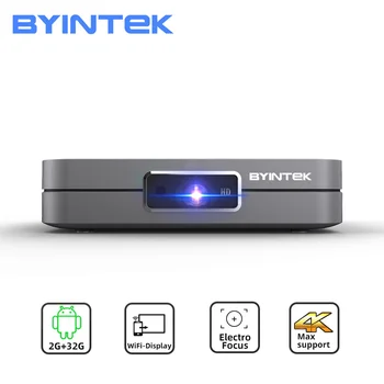 BYINTEK U20 Full HD 1080P 3D 4K Android Smart Wifi Portable Mini LED DLP Projector Beamer for Smartphone 
BYINTEK U20 Full HD 1080P 3D 4K Android Smart Wifi Portable Mini LED DLP Projector Beamer for Smartphone