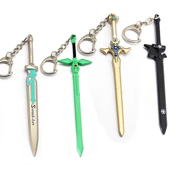 Anime Sword Art Online SAO Swords Keychains Metal Kirigaya Kazuto Kirito Excalibu Asuna Elucidator Scabbard Key Chain Toys
Anime Sword Art Online SAO Swords Keychains Metal Kirigaya Kazuto Kirito Excalibu Asuna Elucidator Scabbard Key Chain Toys