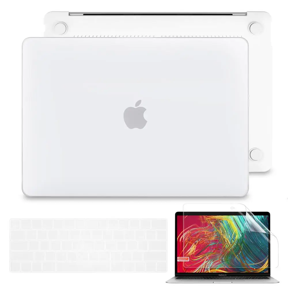 Batianda For New MacBook Pro 13 '' without Touch Bar Matte Clear Laptop Case with Keyboard Cover & Screen Protector A1708 Model 
Batianda For New MacBook Pro 13 '' without Touch Bar Matte Clear Laptop Case with Keyboard Cover & Screen Protector A1708 Model