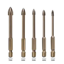 5Pcs Efficient Universal Drilling Tool Multifunctional Cross Alloy Drill Bits Accurate Drilling In Ceramic Tiles
5Pcs Efficient Universal Drilling Tool Multifunctional Cross Alloy Drill Bits Accurate Drilling In Ceramic Tiles