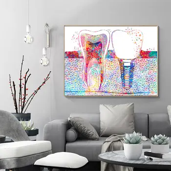 Colorful Dental Art Poster Tooth Implant Canvas Painting Dentistry Hygienist Dental Wall Art Print Tooth Picture Clinic Decor
Colorful Dental Art Poster Tooth Implant Canvas Painting Dentistry Hygienist Dental Wall Art Print Tooth Picture Clinic Decor