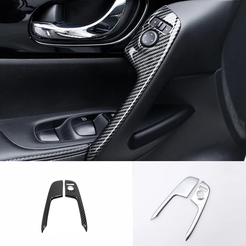 ABS углеродное волокно для Nissan Qashqai J11 2015 2016 2017-2020 аксессуары интерьера двери окна