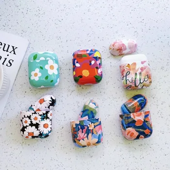 Oil painting flowers for airpods case hard shell earphone cover for airpods 2 generation case
Oil painting flowers for airpods case hard shell earphone cover for airpods 2 generation case