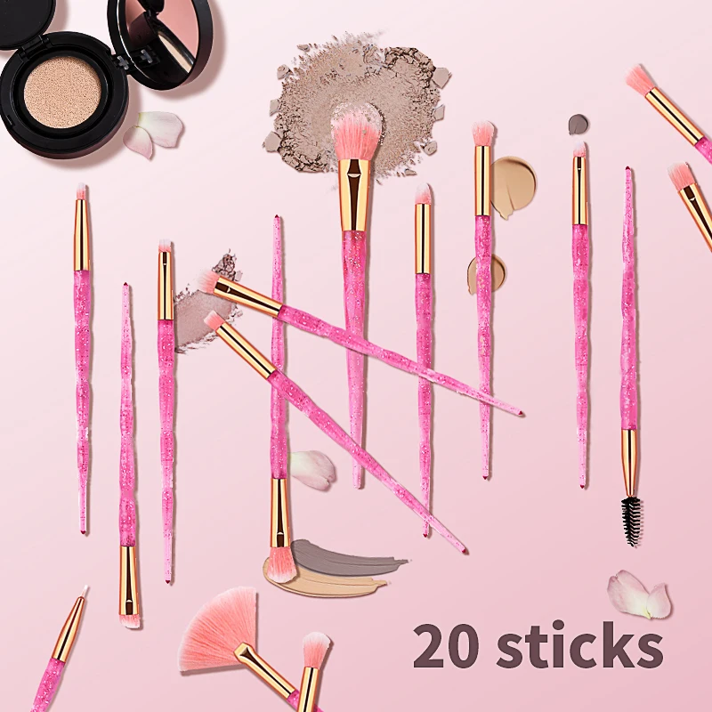 20pcs Makeup Brush Set Professional Diamond Colorful Gradient Shadow Eyebrow Beauty Tools Makeup Brushes Transparent For Beauty
20pcs Makeup Brush Set Professional Diamond Colorful Gradient Shadow Eyebrow Beauty Tools Makeup Brushes Transparent For Beauty