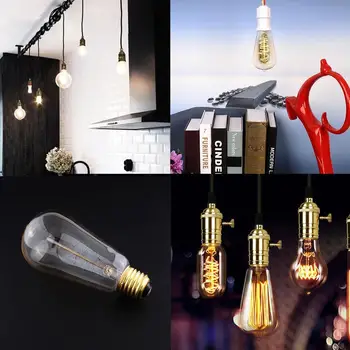 LED Bulb Light Bulb Warm White Teardrops 110V ST64 Vintage Edison Filament Spiral Home
LED Bulb Light Bulb Warm White Teardrops 110V ST64 Vintage Edison Filament Spiral Home