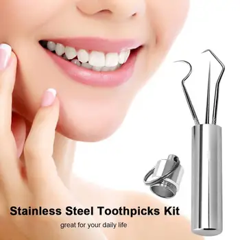 304 Stainless Steel Toothpick Set Toothpicks With Portable Tool Portable Picking Set Toothpick Crochet Holder Tooth Q6N0
304 Stainless Steel Toothpick Set Toothpicks With Portable Tool Portable Picking Set Toothpick Crochet Holder Tooth Q6N0