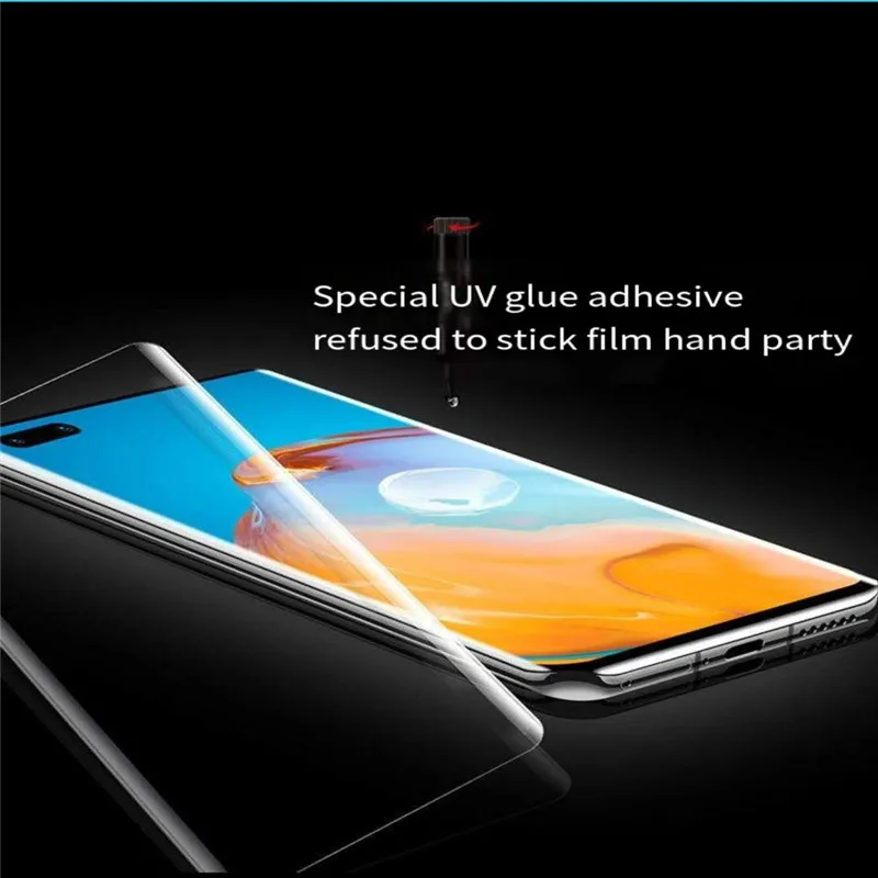 UV glue full heat curved glass explosion-proof film is suitable for Huawei 30ProP40ProP40Plus
UV glue full heat curved glass explosion-proof film is suitable for Huawei 30ProP40ProP40Plus