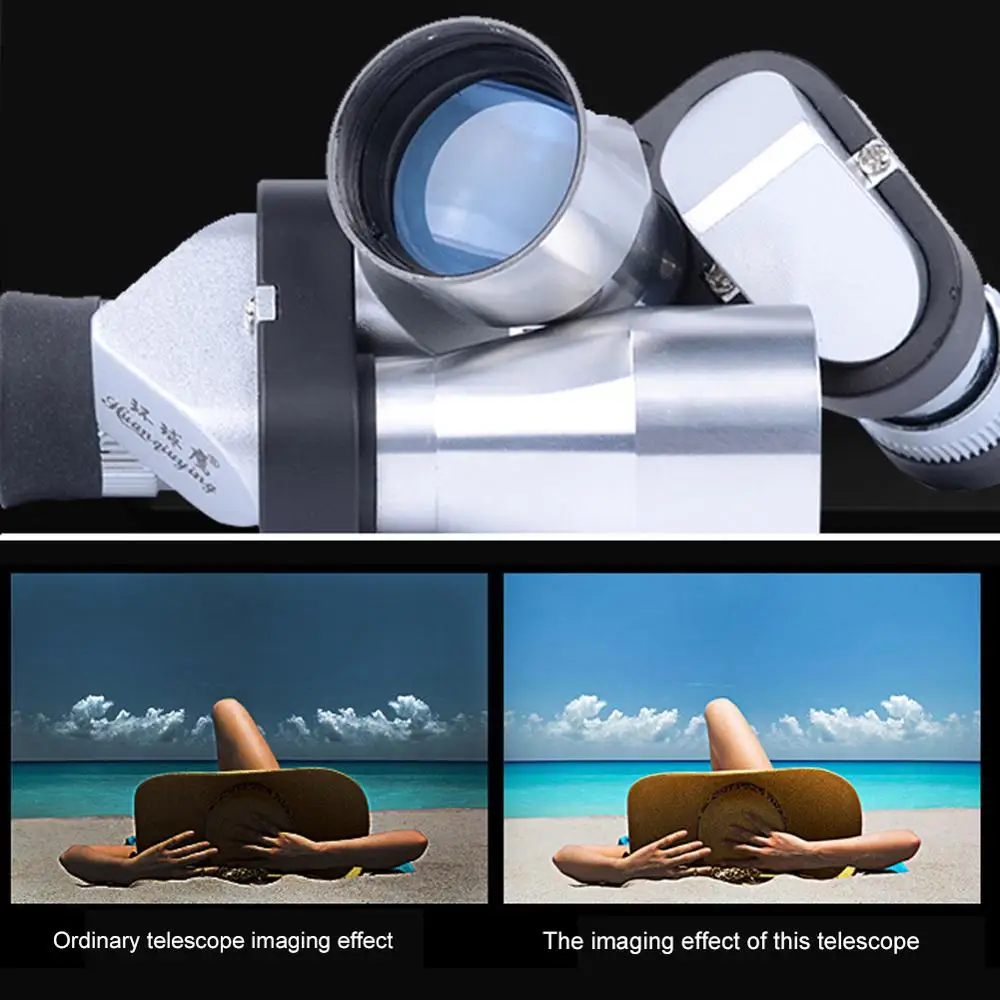 8X20 Angle Metal HD Optical Binoculars Professional Zoom Eyepiece Telescope Micromirror Multiplier Astronomical Eyepiece бинокль