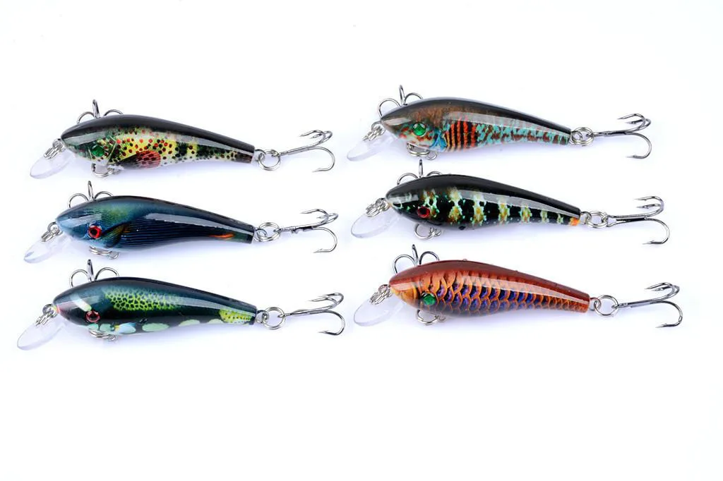 Artificial swimwear painted with ABS plastic Hard bait 3D Bionic Eyes Bass Bait 8 # Sharp hook 6 pieces / set 5.7cm / 4.4g
Artificial swimwear painted with ABS plastic Hard bait 3D Bionic Eyes Bass Bait 8 # Sharp hook 6 pieces / set 5.7cm / 4.4g