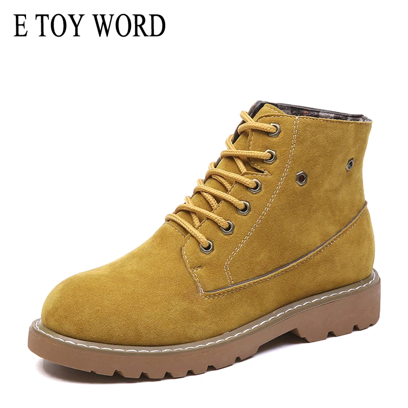 E TOY WORD Martin Boots woman ankle boots Trend 2019 New British wind tooling Booties thick heel round toe lace up women shoes
E TOY WORD Martin Boots woman ankle boots Trend 2019 New British wind tooling Booties thick heel round toe lace up women shoes