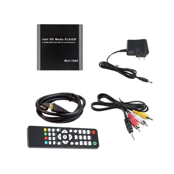 

Mini HDMI Media Player 1080P HDD RM RMVB DIVX AVI MKV USB SD MPEG JPEG MOV