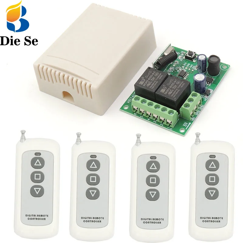 433Mhz rf Remote Control Long Range Wireless Smart Switch DC 12V 24V 2CH rf Relay Receiver and Transmitter for garage door motor
433Mhz rf Remote Control Long Range Wireless Smart Switch DC 12V 24V 2CH rf Relay Receiver and Transmitter for garage door motor