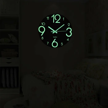 Hallway Bedroom Battery Operated Low Noise Arabic Number Office Night Lights Non Ticking Quartz Home Decor Luminous Wall Clock
Hallway Bedroom Battery Operated Low Noise Arabic Number Office Night Lights Non Ticking Quartz Home Decor Luminous Wall Clock