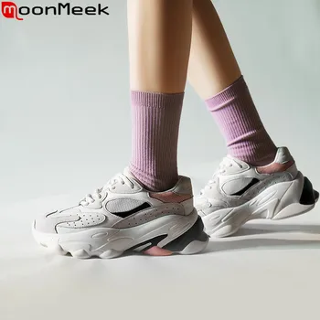 MoonMeek 2020 new sneakers shoes women mixed colors flats shoes genuine leather flat platform shoes women flats size 34-40
MoonMeek 2020 new sneakers shoes women mixed colors flats shoes genuine leather flat platform shoes women flats size 34-40