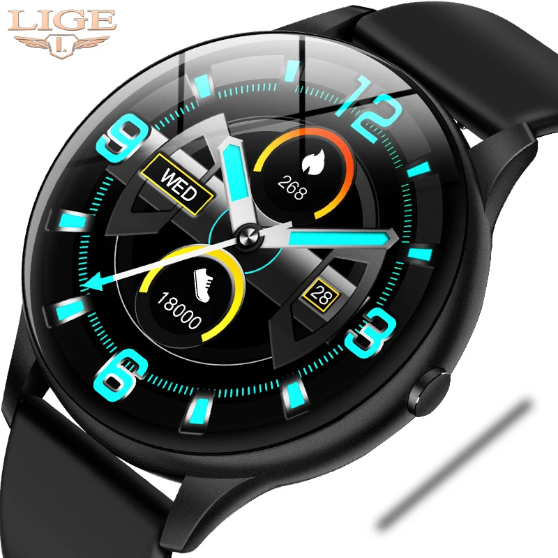 LIGE Waterproof Sports Smart Watch Men smartwatch Heart Rate Blood Pressure Monitor For Android ios Fitness Smart Watch Women
LIGE Waterproof Sports Smart Watch Men smartwatch Heart Rate Blood Pressure Monitor For Android ios Fitness Smart Watch Women
