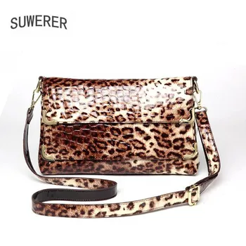 SUWERER 2020 New Fashion Leopard bag women Genuine Leather bag real cowhide Luxury handbags famous brand leather shoulder bag
SUWERER 2020 New Fashion Leopard bag women Genuine Leather bag real cowhide Luxury handbags famous brand leather shoulder bag