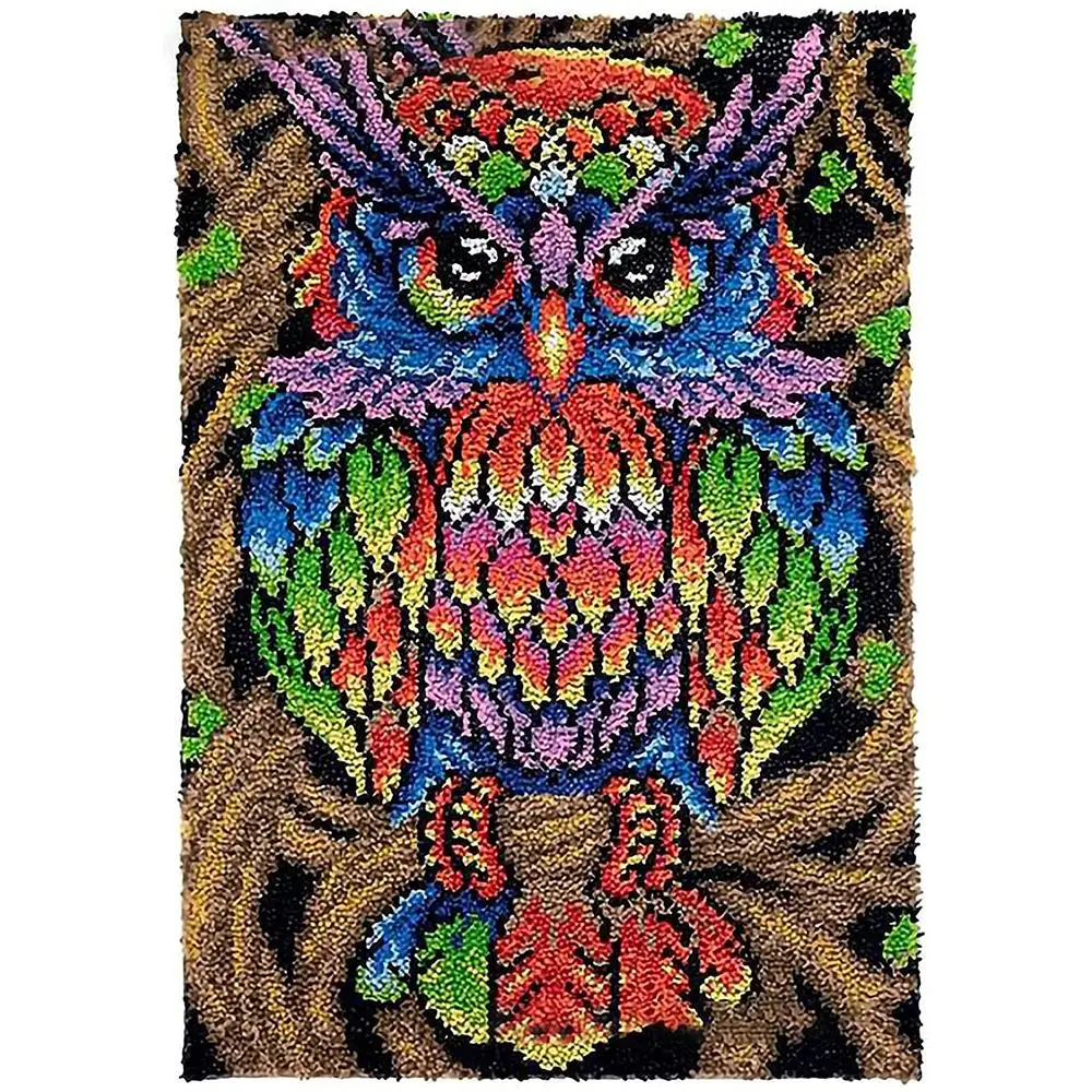 

Large Latch hook rug kits String art do it yourself Carpet with Pre-Printed Pattern Eagle Unfinished accessories Tapestry kit
