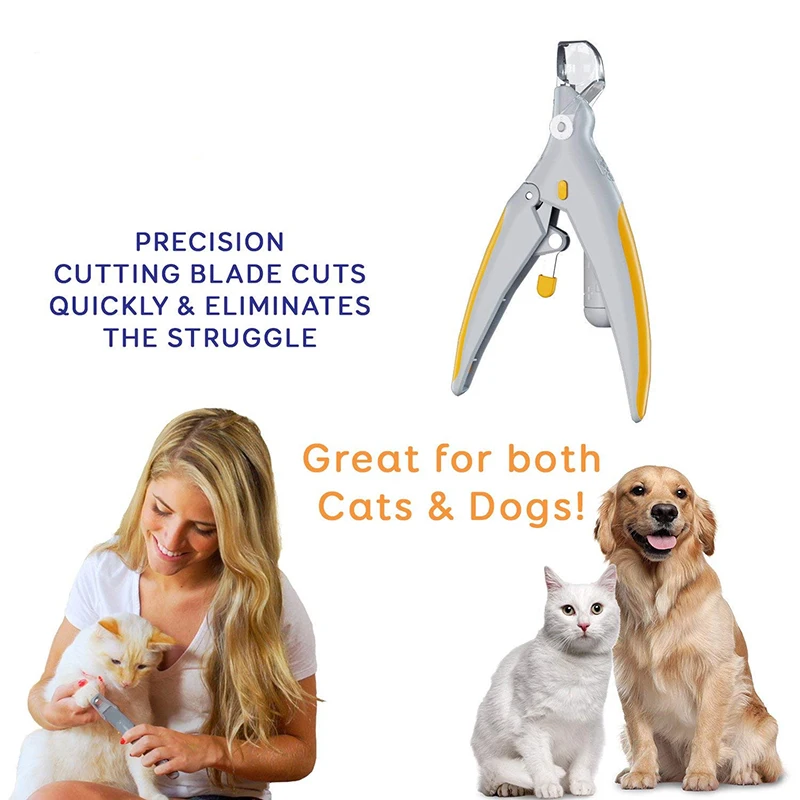 Pet Dog Nail Clippers Grinders with LED Light and 5X Magnifier Pet Care Dogs Grooming Claw Nail Trimmer Cutter Scissors
Pet Dog Nail Clippers Grinders with LED Light and 5X Magnifier Pet Care Dogs Grooming Claw Nail Trimmer Cutter Scissors