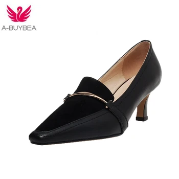 Genuine Leather Square Toe Women's Pumps size 33-40 Concise Wild Ladies Shoes 2020 New Spring and Autumn Comfortable Party Shoes
Genuine Leather Square Toe Women's Pumps size 33-40 Concise Wild Ladies Shoes 2020 New Spring and Autumn Comfortable Party Shoes