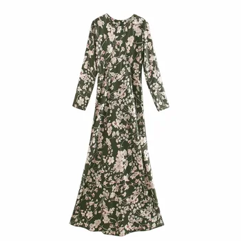 MAGO Women's 2020 Spring New Retro Round Neck Long Sleeve Waist Slim Slim Waist Long Floral Print Dress
MAGO Women's 2020 Spring New Retro Round Neck Long Sleeve Waist Slim Slim Waist Long Floral Print Dress