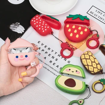 Cartoon Cute Avocado Earphone Case For AirPods Pro Earphone Capa For Airpods Pro Silicone Charging Headphone Case Protector
Cartoon Cute Avocado Earphone Case For AirPods Pro Earphone Capa For Airpods Pro Silicone Charging Headphone Case Protector