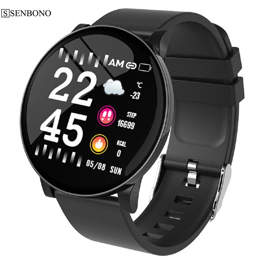 

SENBONO W8 smart watch IP67 waterproof heart rate blood pressure blood oxygen monitor activity fitness tracker sports smartwatch