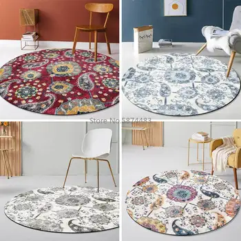 American Style Red Blue Gray Color Retro Ethnic Style Living Room Bedroom Hanging Basket Chair Round Floor Mat Carpet
American Style Red Blue Gray Color Retro Ethnic Style Living Room Bedroom Hanging Basket Chair Round Floor Mat Carpet