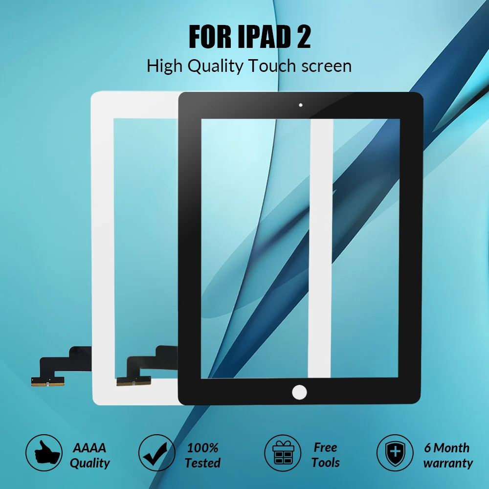 9.7" Touch Screen Glass For iPad 2 A1395 A1396 A1397 Touch Panel LCD Outer Display Replacement Digitizer Sensor
9.7" Touch Screen Glass For iPad 2 A1395 A1396 A1397 Touch Panel LCD Outer Display Replacement Digitizer Sensor