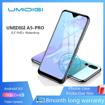 UMIDIGI A5 PRO Android 9.0 Octa Core Mobile Phone 6.3' FHD+ 16MP Triple Camera 4150mAh 4GB RAM 32G ROM Smartphone gsm unlocked
UMIDIGI A5 PRO Android 9.0 Octa Core Mobile Phone 6.3' FHD+ 16MP Triple Camera 4150mAh 4GB RAM 32G ROM Smartphone gsm unlocked