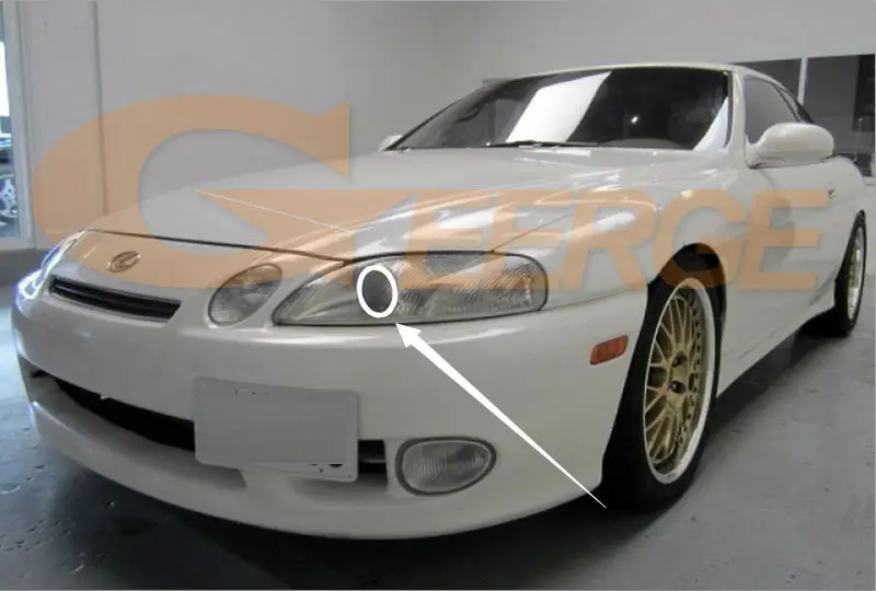 Для Lexus SC300 SC400 1991 2000 отличные ультра яркие CCFL ангельские глазки Halo кольца комплект