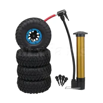 Mxfans 4 Sets RC1:10 Rubber Inflatable Tire + 10-Hole Wheel Rims Blue Beadlock
Mxfans 4 Sets RC1:10 Rubber Inflatable Tire + 10-Hole Wheel Rims Blue Beadlock