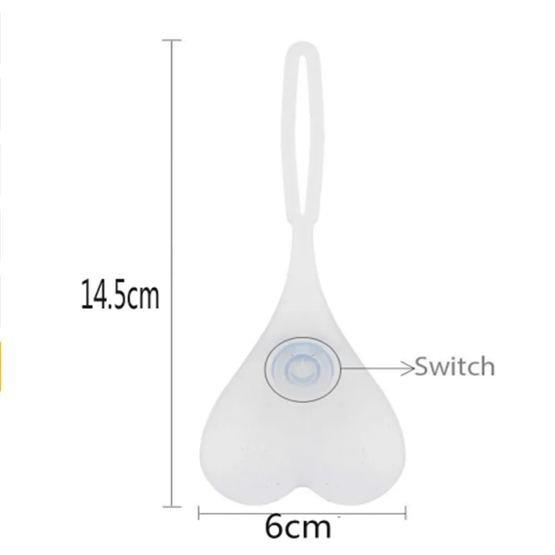 Cheap Cycling Balls Tail Silicone Light Bike Heart Light Waterproof Night Essential LED Red Warning Lights Bicycle Seat Back Egg Lamp 5