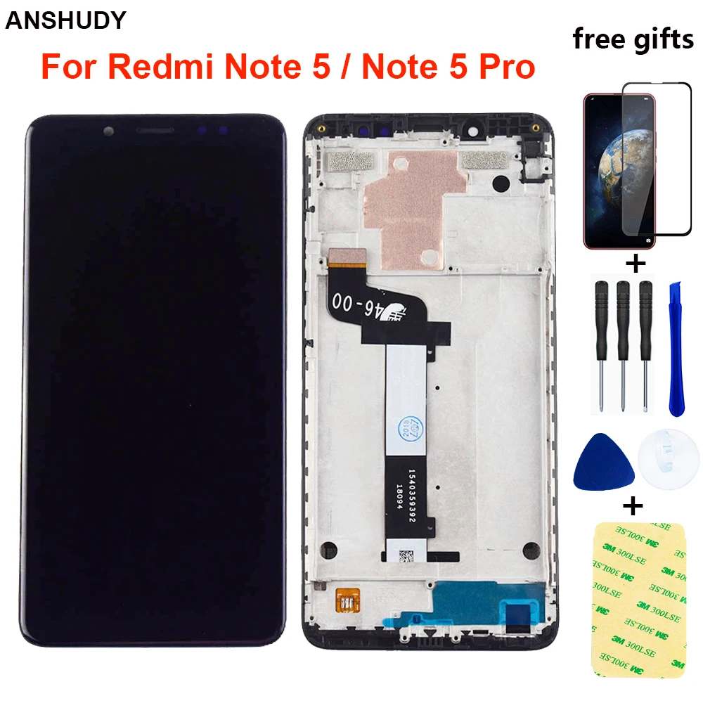 For Xiaomi Redmi Note 5 LCD Display Digitizer Sensor Glass Lens Assembly For Xiaomi Redmi Note 5 Pro LCD Display Frame
For Xiaomi Redmi Note 5 LCD Display Digitizer Sensor Glass Lens Assembly For Xiaomi Redmi Note 5 Pro LCD Display Frame