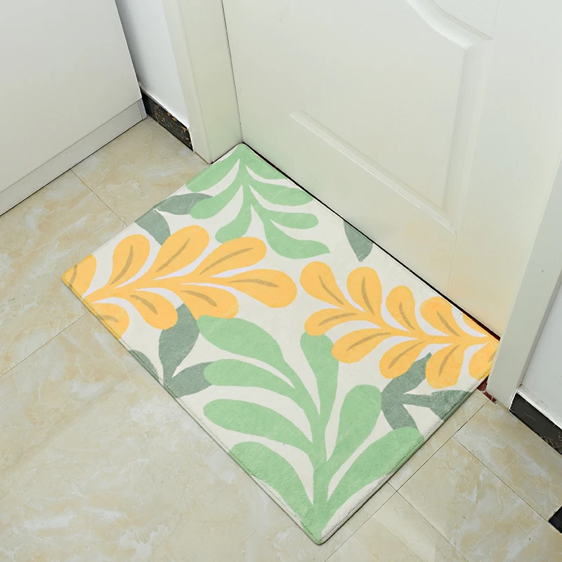 New Product Cashmere Imitation Floor Mat Leaves Pattern Soft Absorbent Non-slip Door Mats Carpet Home Decor Bedroom Balcony Mat
New Product Cashmere Imitation Floor Mat Leaves Pattern Soft Absorbent Non-slip Door Mats Carpet Home Decor Bedroom Balcony Mat