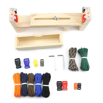 Adjustable Paracord Bracelet Maker with Cords Bukles Wristband Maker Paracord Braiding Weaving DIY Craft Tool Kit
Adjustable Paracord Bracelet Maker with Cords Bukles Wristband Maker Paracord Braiding Weaving DIY Craft Tool Kit