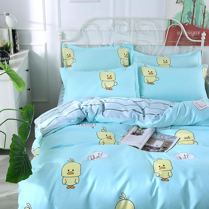Family of Four Sheets Bed Sheet Quilt Cover Single Student Dormitory Three-Piece Set
Family of Four Sheets Bed Sheet Quilt Cover Single Student Dormitory Three-Piece Set