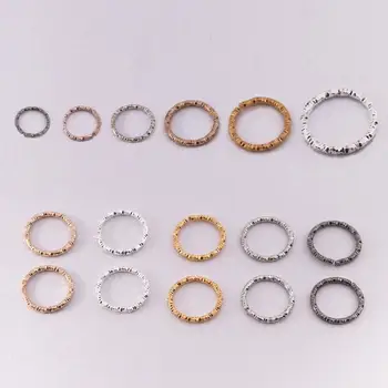 

Fostfo 50-100pcs/lot 8/10/12mm Silver Gold Iron Round Twisted Split Jump Rings Connectors For Diy Jewelry Making Findings