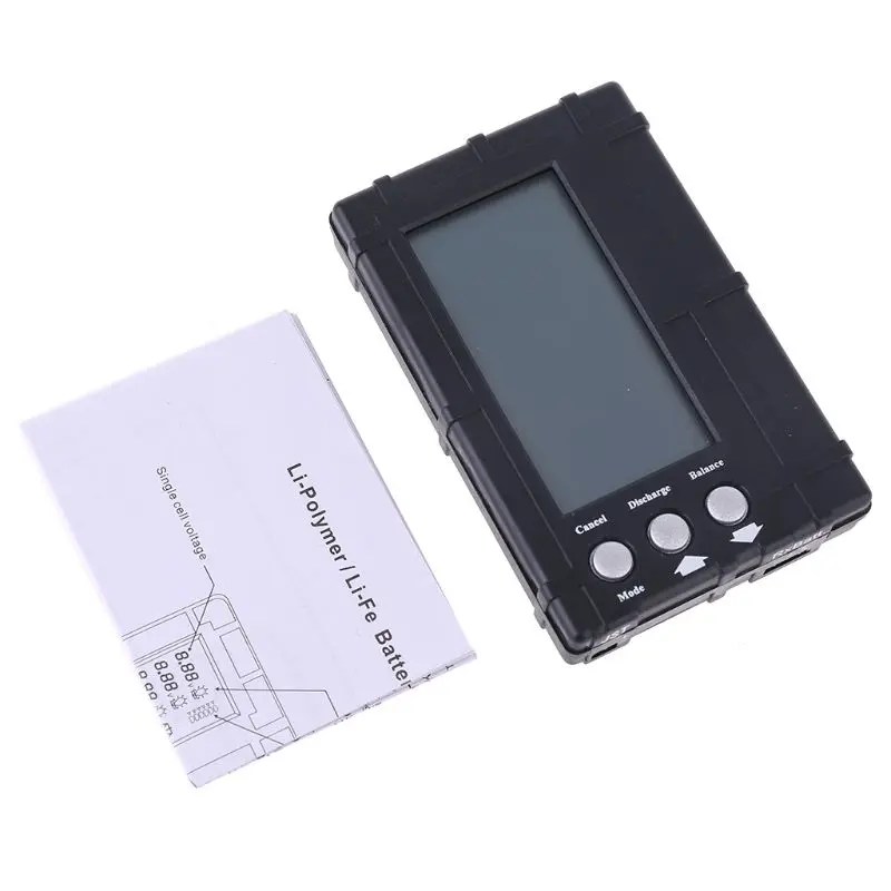 3 in 1 RC 2s-6s LCD Li-Po Battery Balancer Voltage Meter Tester High Precision Display Voltage Display Discharger
3 in 1 RC 2s-6s LCD Li-Po Battery Balancer Voltage Meter Tester High Precision Display Voltage Display Discharger